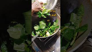 How make pui shakMaking Pui shak Globalfoods shortsfeed youtubeshort viralvideo puishakrecipe [upl. by Ymer]