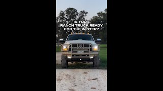 Is your ranch truck ready to take on winter shorts dieseltrucks winter [upl. by Noslen]