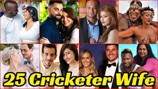 25 World Cricketers Wife  World Most Beautiful Cricketer Wife [upl. by Bianka]