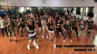 JEJE  DIAMOND PLATNUMZ  URBAN KIZOMBA  ZUMBA  DANCE  CHOREO BY YPJ [upl. by Andersen726]