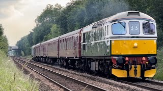 33012 and 50008 work 1Z33 at Wymondham and Hoveton amp Wroxham [upl. by Posner]