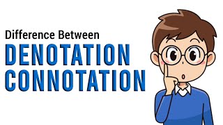 Difference Between Denotation And Connotation  Literary Terms English Grammar amp English Literature [upl. by Novar]