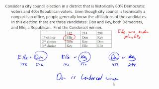 Condorcet winner and insincere voting with plurality method [upl. by Rehpoitsirhc]