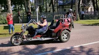 25 min of motorcycles 🏍 parade in Ventspils Latvia 🇱🇻 ♥️ [upl. by Ynottirb]