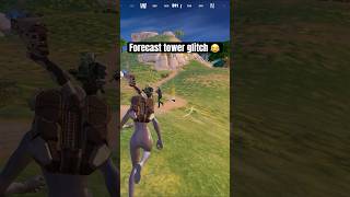 Forecast Tower FORTNITE glitch 😂 fortnite fortnitememes shorts gaming fortniteclips [upl. by Sinclair]