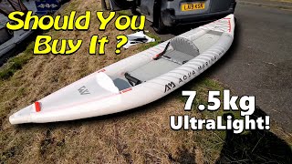 Aqua Marina Halve Ultralight Inflatable Kayak  First Outing Review [upl. by Wadesworth]