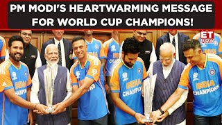 PM Modis Heartwarming Message For World Cup Champions  ET Now  Latest News  Breaking News [upl. by Adnaerb506]