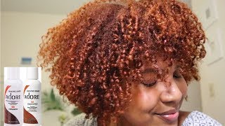 DYEING MY HAIR COPPER REDORANGE Using Adore Cinnamon amp Cajun Spice [upl. by Estus]