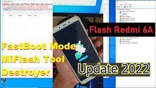 Tutorial Flash Redmi 6A Cactus via MiFlash [upl. by Pasadis]