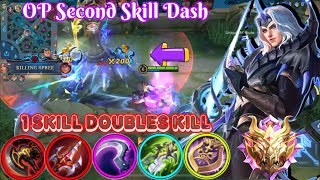 Overpowered Lancelot Second Skill Dash mobilelegends mlbbcreatorcamp mlbb lancelot lancelotmlbb [upl. by Myrle]