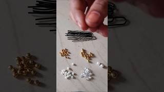 DIY party were hairpins making at home  hair accessories making at home  stylish hair u pins 🥰👌 [upl. by Zilef833]