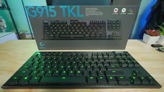 A GREAT KEYBOARD with SUPERB Design and Engineering  Logitech G915 TKL Gaming Keyboard  UNBOXING [upl. by Shanda]