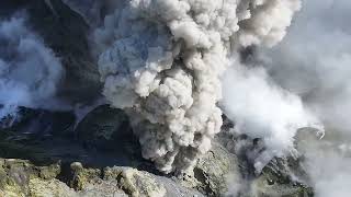 Spectacular Drone View of Volcano Closed Since Deadly Eruption [upl. by Dranyam]