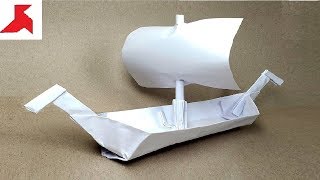 DIY  How to make a VIKING SHIP from A4 paper [upl. by Ytsud688]