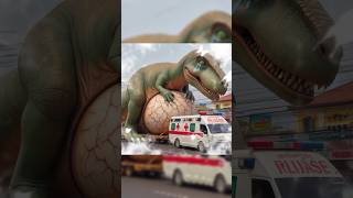 A pregnant dinosaur gives birth to a hospital shorts pregnancy dinosaur funny animals comedy [upl. by Eserahc650]