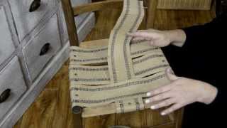 DIY How to Restore and Restrap an Antique Chair [upl. by Assirem198]