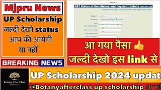 UP Scholarship payment status  pfms scholarship status  UPScholarship [upl. by Whale]