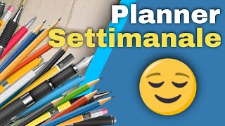 Come utilizzare un Planner Settimanale [upl. by Leahcim761]