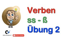 Verben mit ss oder ß Stammformen 2 Teil [upl. by August524]