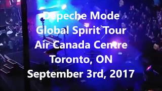 FAN CAM Depeche Mode  Global Spirit Tour in Toronto 170903 [upl. by Magda]