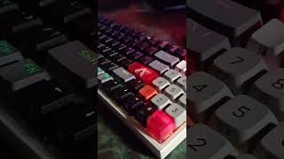 machenike k500 black and white keycaps with custom side Japanese legends diy diy keycaps [upl. by Atoked702]