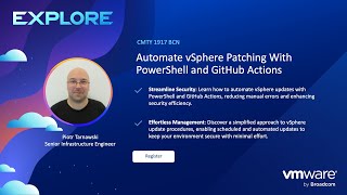 CMTY1917BCN  Automate vSphere Patching with PowerShell and GitHub Actions [upl. by Itagaki]