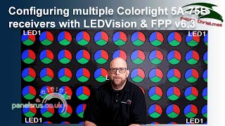 Setting up multiple Colorlight Cards in a single panel with FPP v63 and LED Vision 85 2023 [upl. by Laughton410]