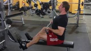 Seated Row Supramaximal Eccentric Isometric Modified Drop Set [upl. by Raynell]