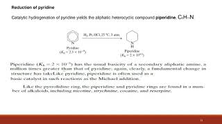 SIXMEMBERED HETEROAROMATIC RINGS pyridine part 4 [upl. by Rexana]