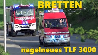 ‼️Erstmalig‼️ nagelneues TLF3000🚒 Feuerwehr Bretten  GefahrgutÜbung☢️🚨  feuerwehr [upl. by Stedt]