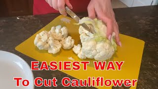 How To Cut Cauliflower Into Florets [upl. by Drusy387]