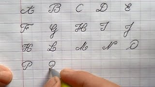 Ecrire l’alphabet français  Majuscule en maternelle cp ce1 ce2 [upl. by Esbensen]