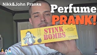 STINKY PERFUME PRANK  Top Boyfriend and Girlfriend Pranks [upl. by Aneev]