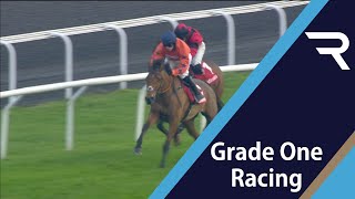 BRAVEMANSGAME remains unbeaten over fences taking the 2021 Ladbrokes Kauto Star Novices Chase [upl. by Secunda]