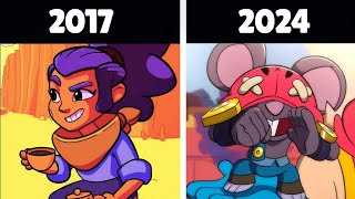 ALL BRAWL STARS ANIMATIONS 20172024😳 [upl. by Ysdnyl865]