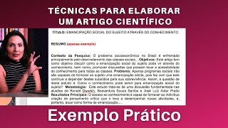 Técnicas para elaborar um Artigo Científico  Exemplo Prático [upl. by Sage]