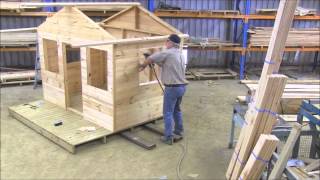 How to Build a Cubby House windows pt6 [upl. by Dimphia]