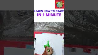 Learn in 1 Minute  How to Draw Tree [upl. by Ademordna]