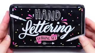 WINACTIE Unboxing handlettering drawing set van de Action [upl. by Drogin]