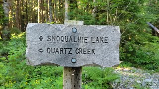 Snoqualmie Lake amp Otter Falls in Alpine Lakes Wilderness [upl. by Nhguahs]