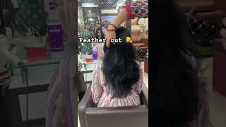 Feather cut 💇‍♀️sort virlyetvideohircut Rangeela Choudhary [upl. by Pippa]