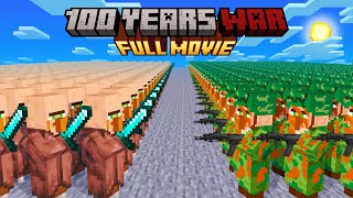 Minecraft but its 100 Years Villager War FULL MOVIE [upl. by Ydak]