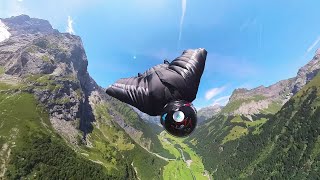 Engelberg Titlis Wingsuit Base jump 2023 [upl. by Rovit]