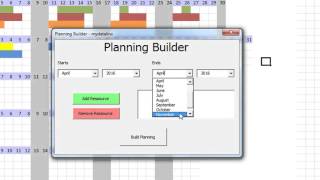 Macro Ms Excel  Planning Automatique [upl. by Oilisab325]