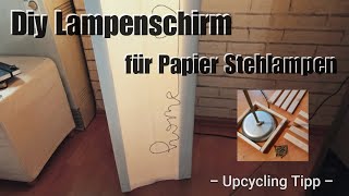 Diy Lampenschirm  Stehlampen Upcycling  IKEA Hack [upl. by Aliuqa]