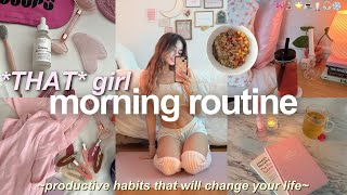 THAT GIRL 7am winter morning routine 🎀❄️🎧cozy amp productive [upl. by Berte]