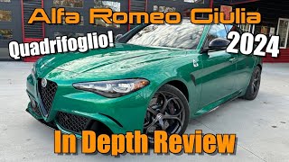 2024 Alfa Romeo Giulia Quadrifoglio Start Up Test Drive amp In Depth Review [upl. by Annaik412]