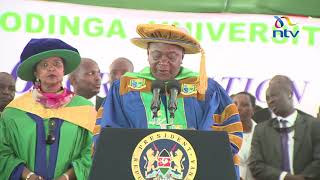 President Kenyatta speech after receiving honorary doctorate by Jaramogi Oginga Odinga University [upl. by Gillie908]