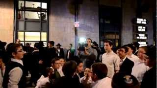 Hasidic Lubavitch Dance at BarMitzvah Celebration part 2 • בר מצווה שמחה גדולה [upl. by Mooney]