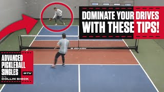 Practice Your Passing Drive Shots Advanced Pickleball Singles with Collin Shick [upl. by Nahn]